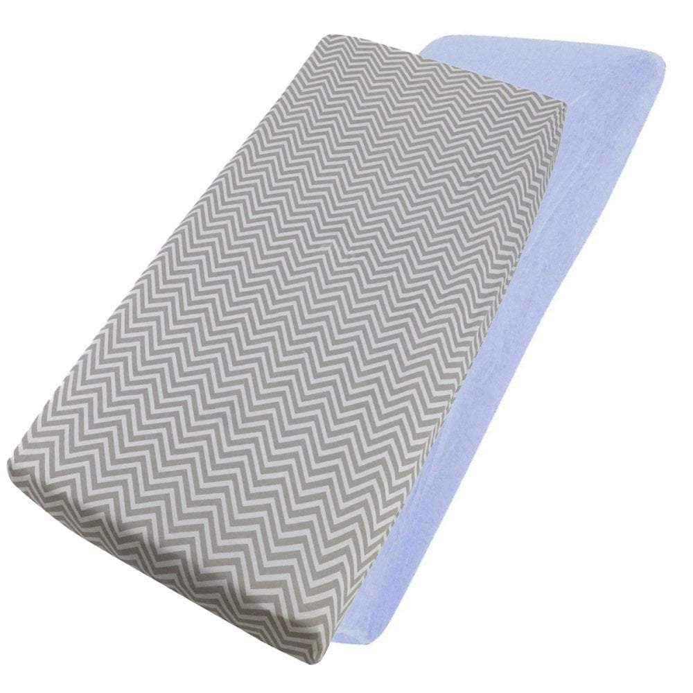 Crib Jersey Fitted Sheets 100% Cotton 40x90cm - Pack Of 4 - Fits All Models