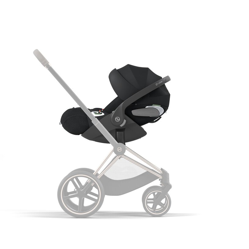 CYBEX Cloud T i-Size Baby Car Seat with Lie-Flat Recline, Sepia Black (Plus)