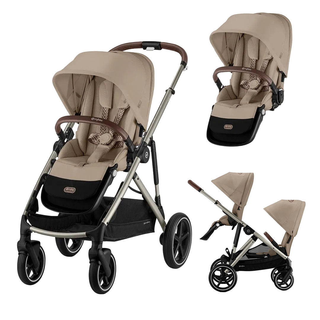 Cybex Gazelle S Twin Pushchair with Optional Carrycots