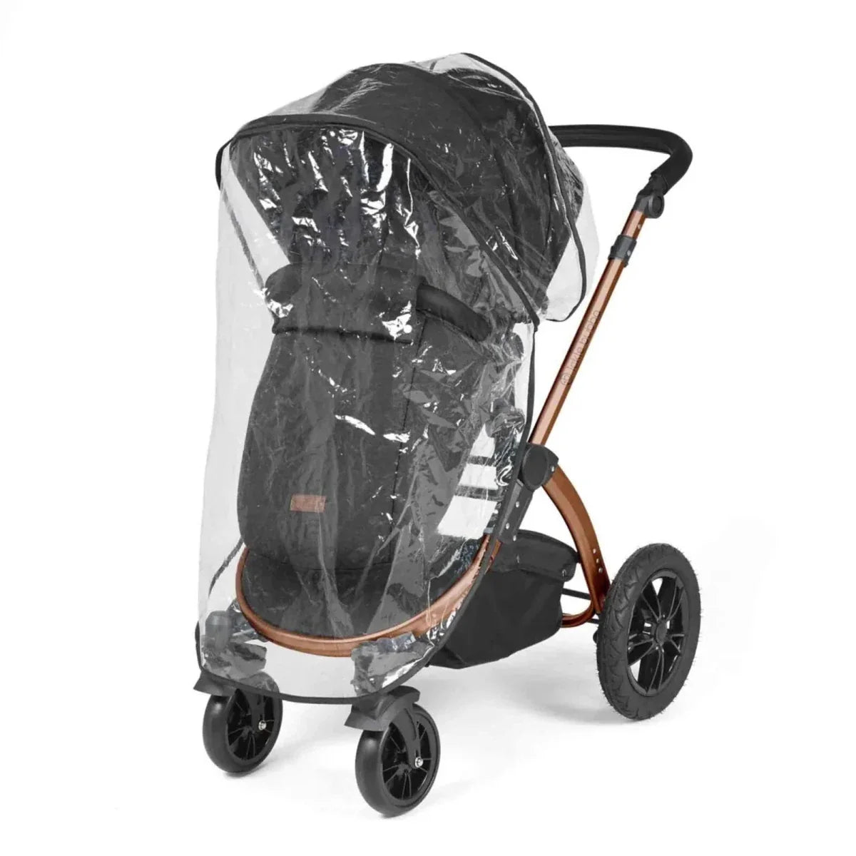 Ickle Bubba Stomp Luxe Travel System with i-Size Cirrus Car Seat & ISOFIX Base 12 pcs - Bronze & Midnight & Black