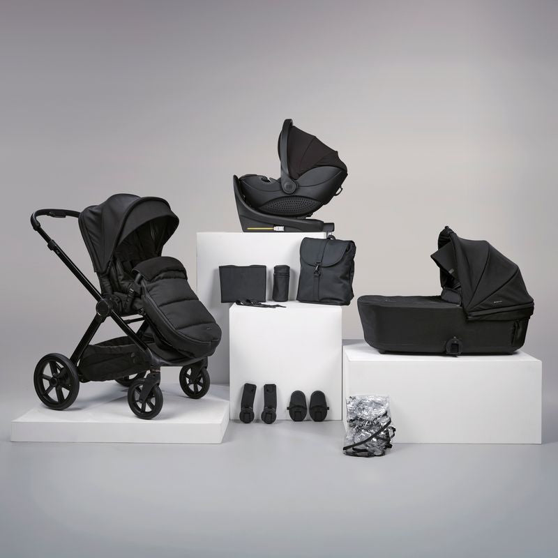 12 pc Raffi MKII Travel Bundle with spin car seat & Isofix base
