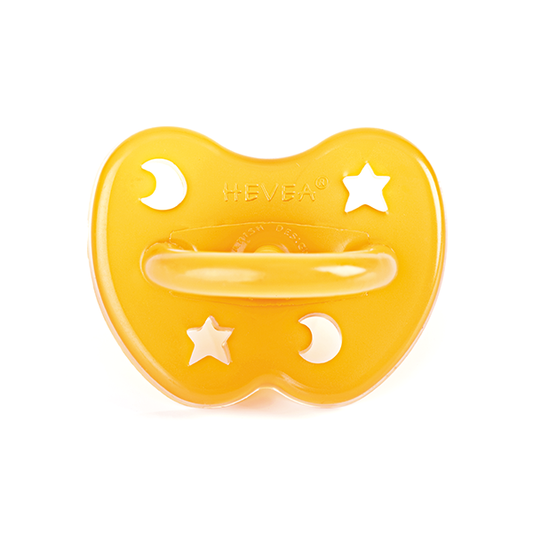 Hevea Natural Star & Moon Orthodontic Soother 3-36 months