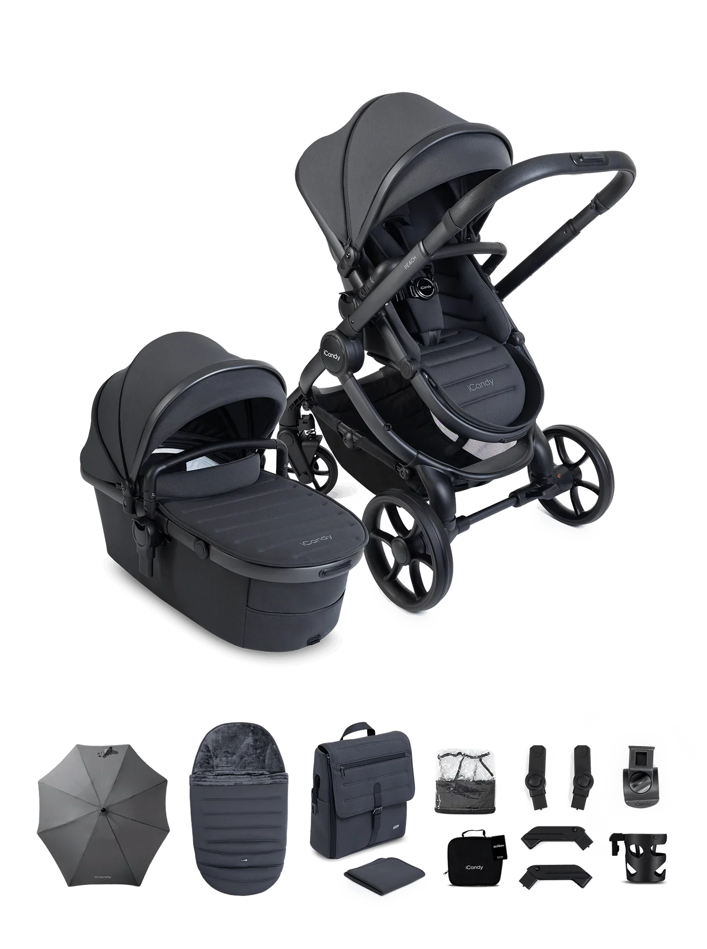 iCandy Peach 8 Complete bundle - Grey
