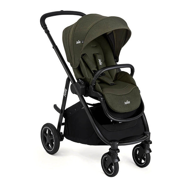 Joie Versatrax On-The-Go Encore 4 Piece Travel System Bundle with Rotating Car Seat, Fern