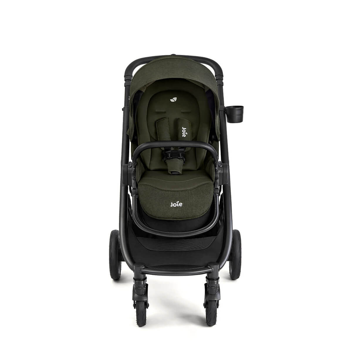 Joie Versatrax On-The-Go Encore 4 Piece Travel System Bundle with Rotating Car Seat, Fern