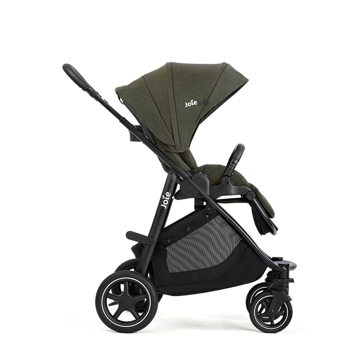 Joie Versatrax On-The-Go Encore 4 Piece Travel System Bundle with Rotating Car Seat, Fern