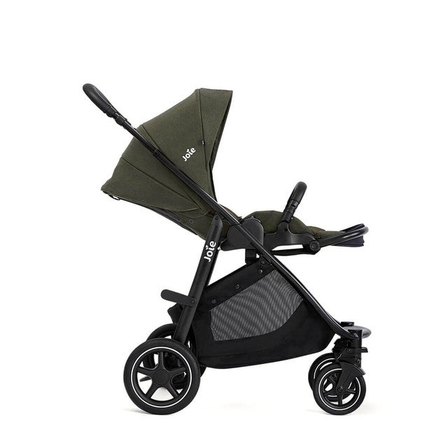 Joie Versatrax On-The-Go Encore 4 Piece Travel System Bundle with Rotating Car Seat, Fern