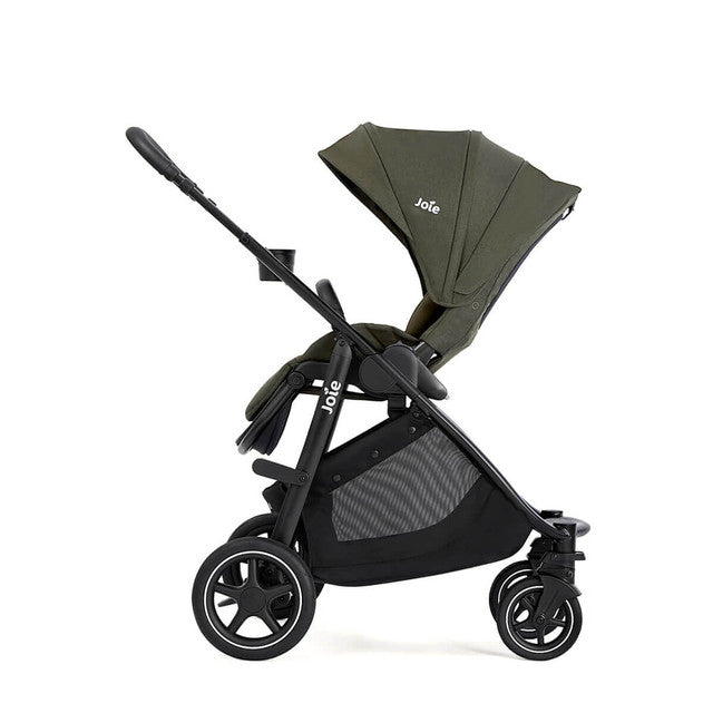 Joie Versatrax On-The-Go Encore 4 Piece Travel System Bundle with Rotating Car Seat, Fern