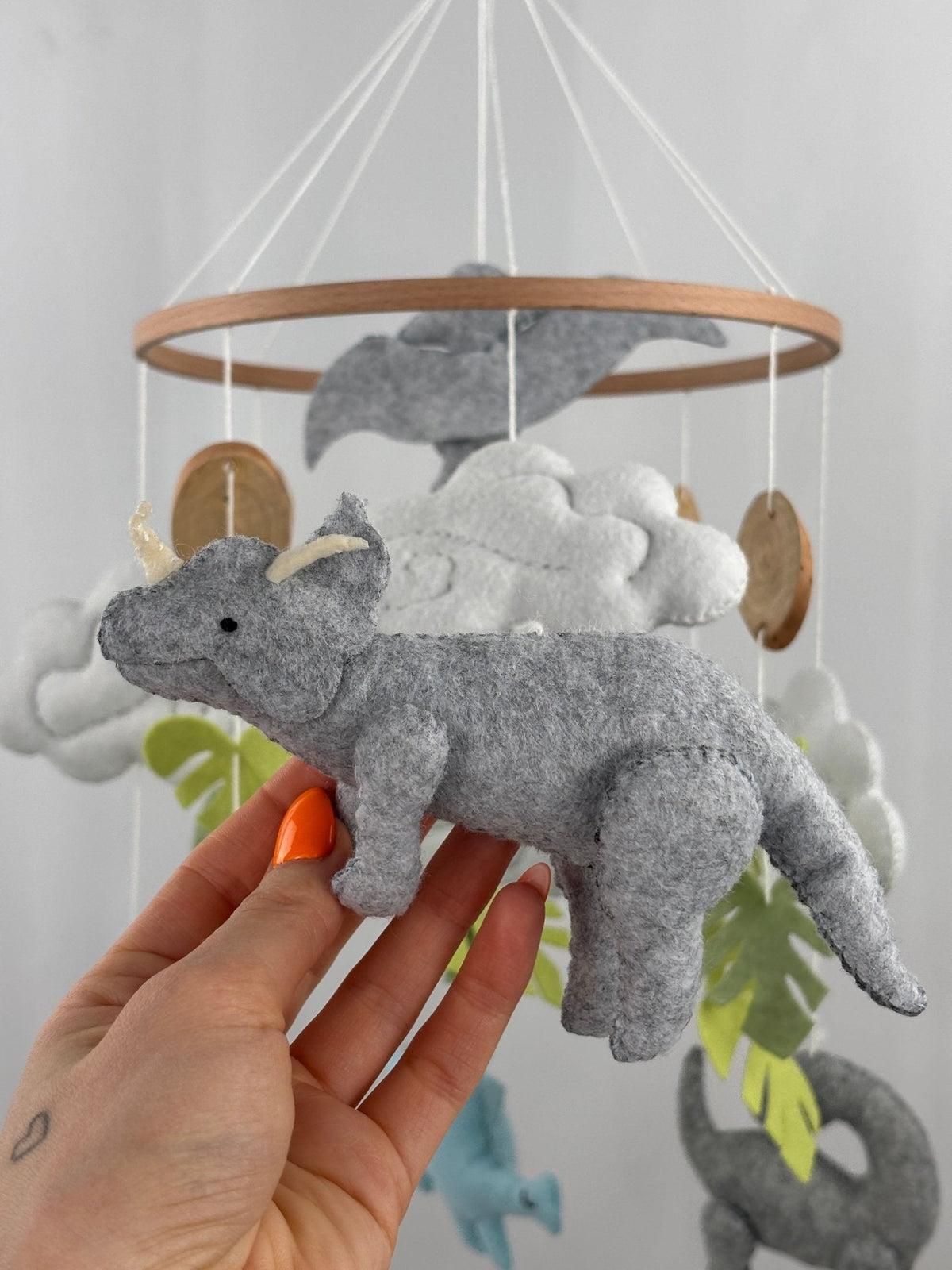 Little Dino Land Cot Mobile