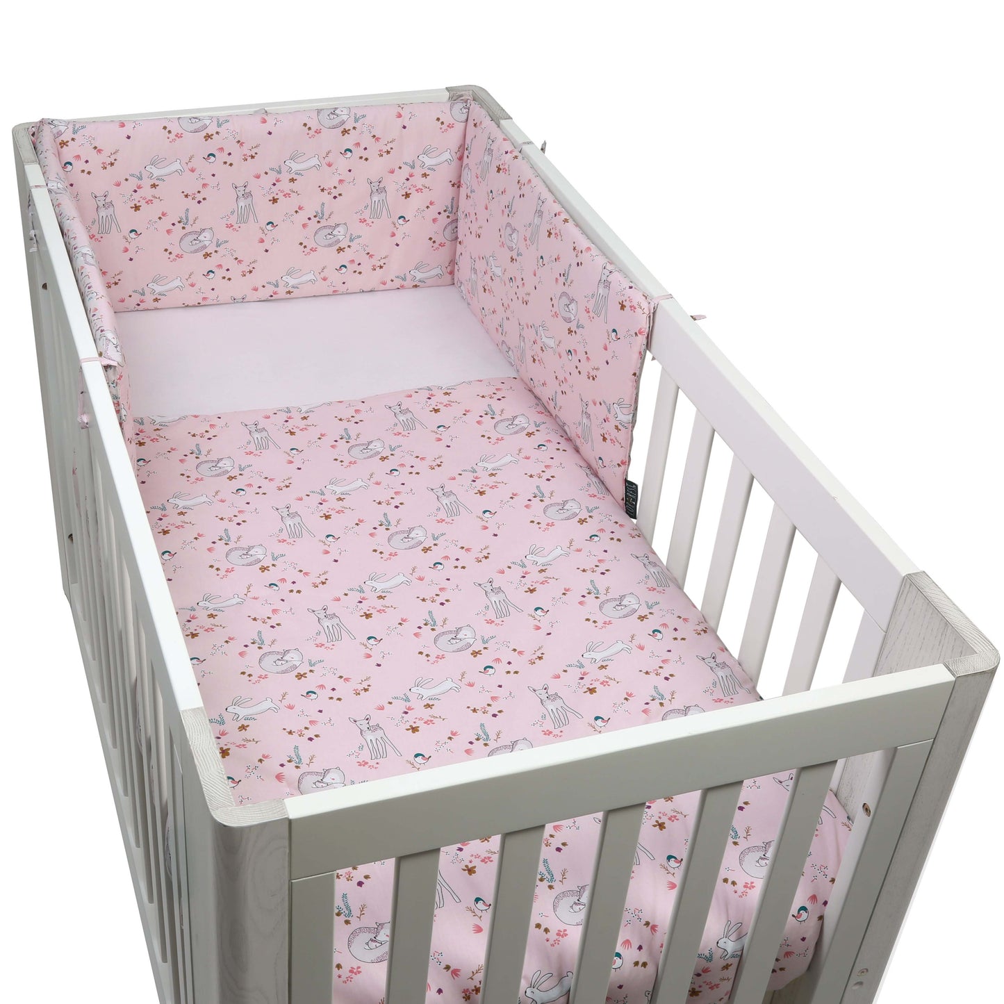 FORREST 3 Piece Reversible Cot Bed Set – Organic Cotton Baby Bedding - Meadowland