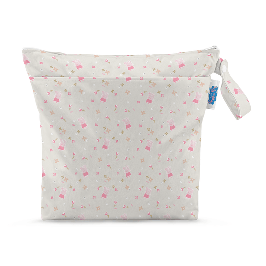 Peppa Pig Grab & Go Nappy Wet Bag - Peppa Floral
