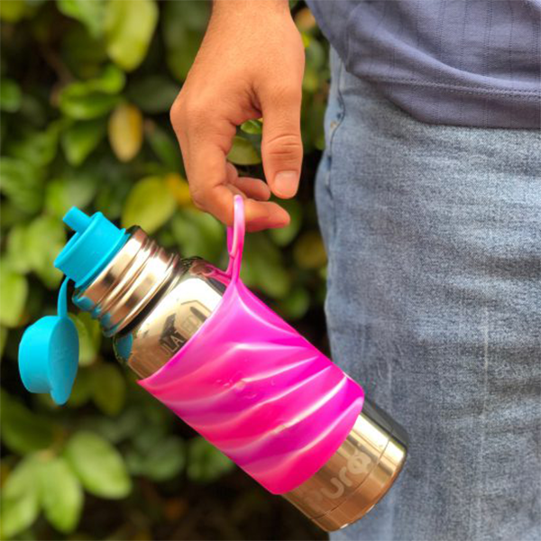Pura Silicone Sports STRAW Top - Aqua