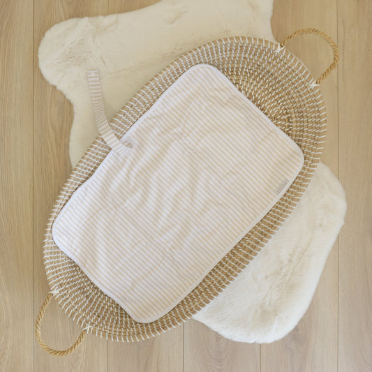 Baby Travel Changing Mats - Linen Stripes