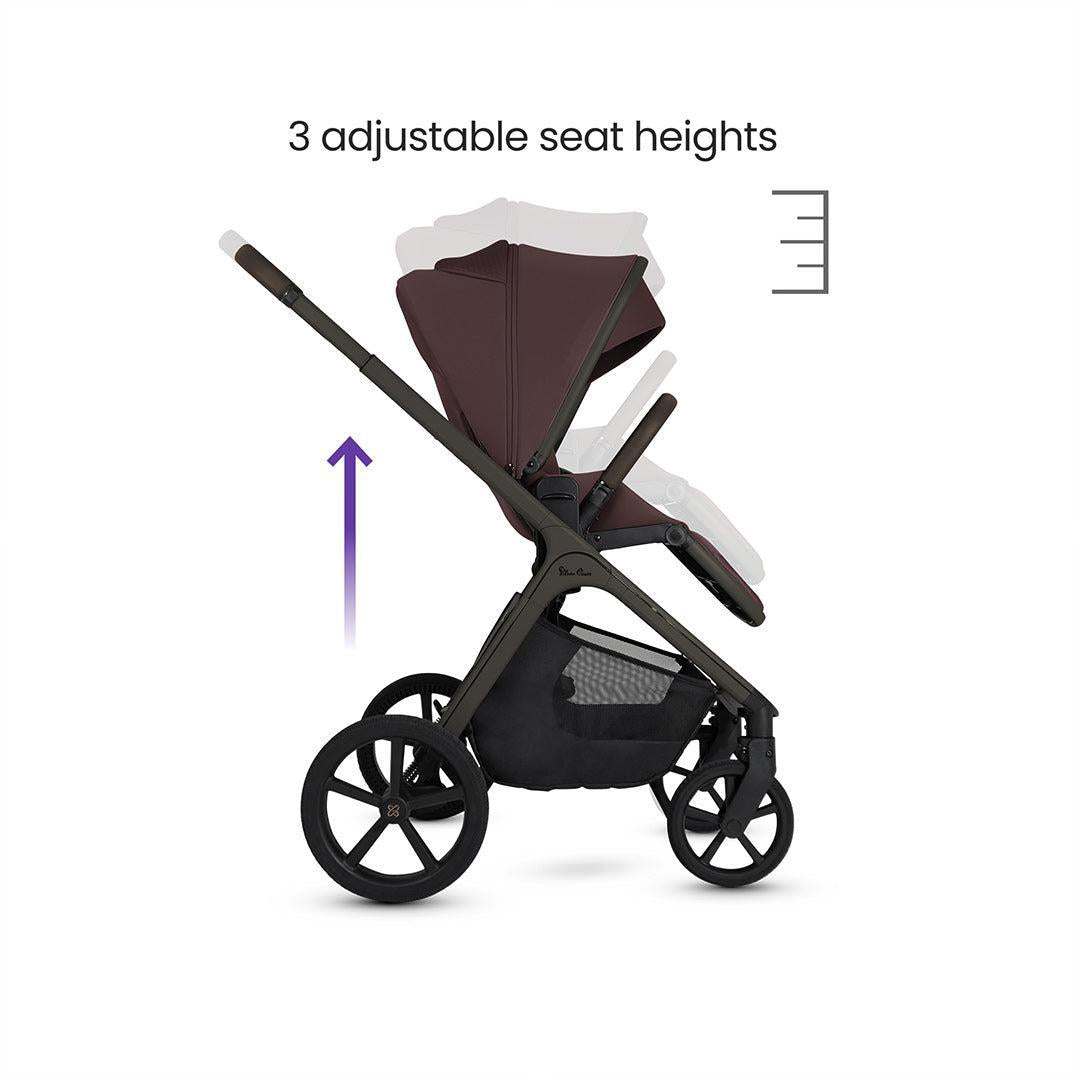 Silver Cross Cove Ultimate 360 Infant Car Seat Bundle, Damson