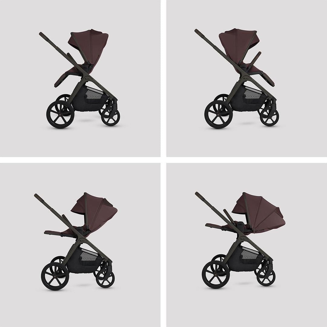 Silver Cross Cove Ultimate 360 Infant Car Seat Bundle, Damson