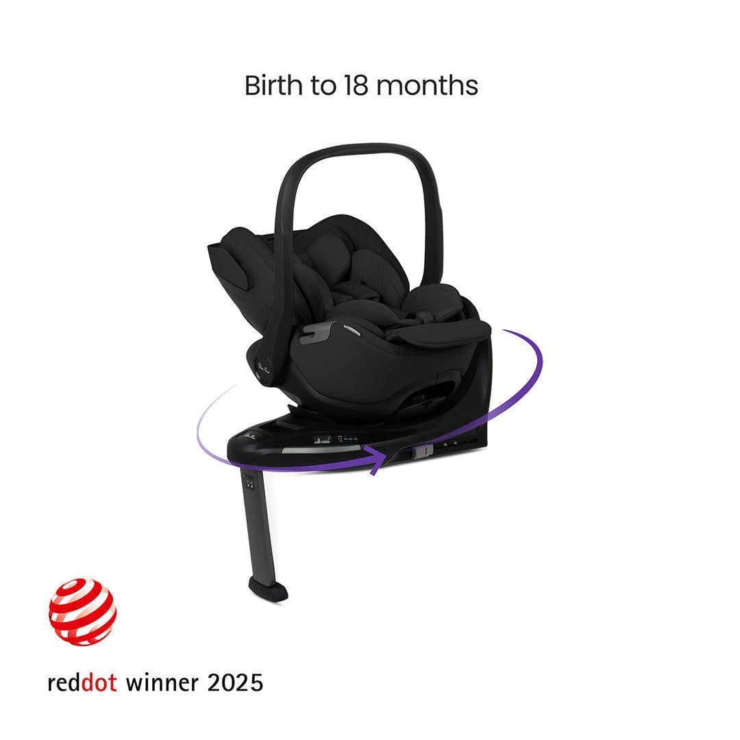 Silver Cross Cove Ultimate 360 Infant Car Seat Bundle, Damson