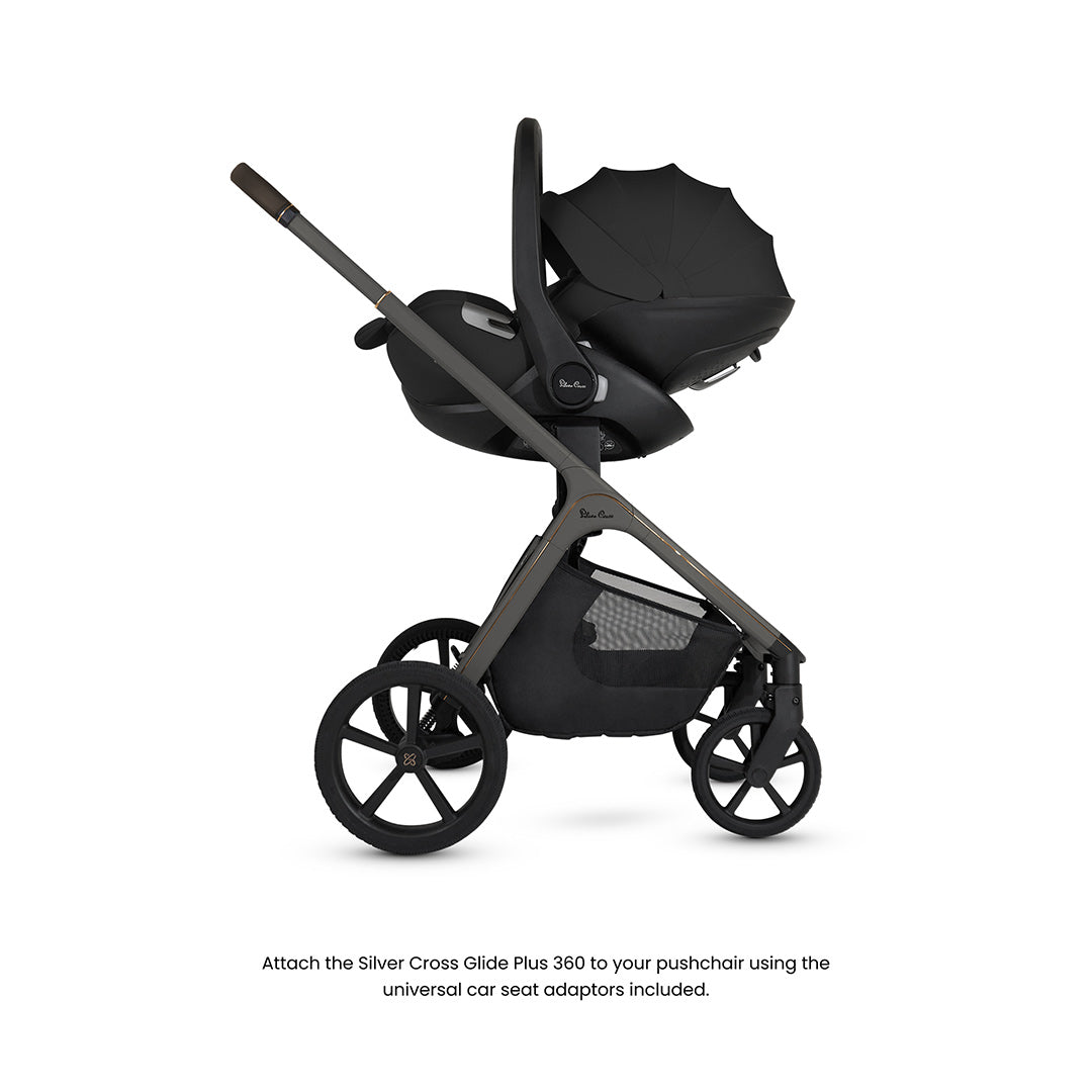 Silver Cross Cove Ultimate 360 Infant Car Seat Bundle, Damson