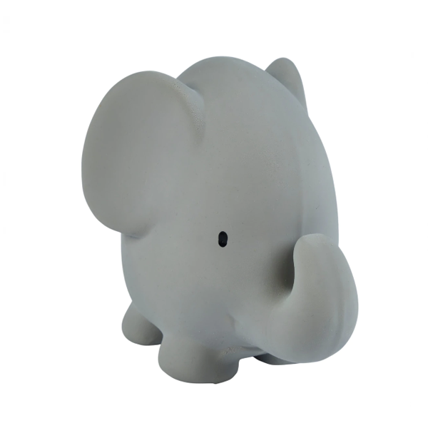 Tikiri Natural Rubber Teether, Toy & Rattle - Elephant
