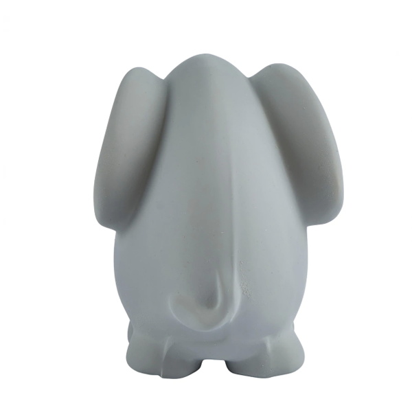 Tikiri Natural Rubber Teether, Toy & Rattle - Elephant