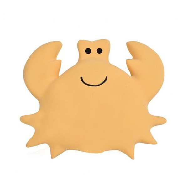 Tikiri Crab Natural Rubber Teether, Toy & Rattle