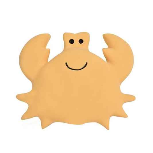 Tikiri Crab Natural Rubber Teether, Toy & Rattle