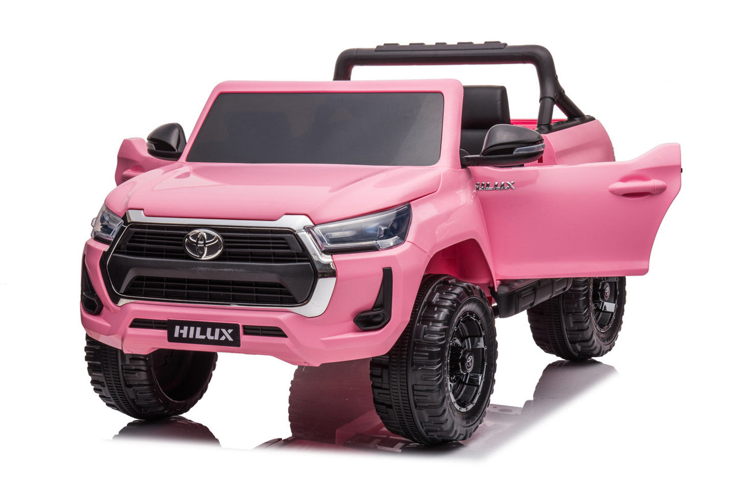 Toyota Hilux 12V Electric Ride-On Jeep – Pink, Two-Seater, 2–8 Years