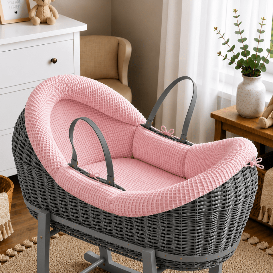 Wicker Pod Baby Deluxe Moses Basket-No stand included