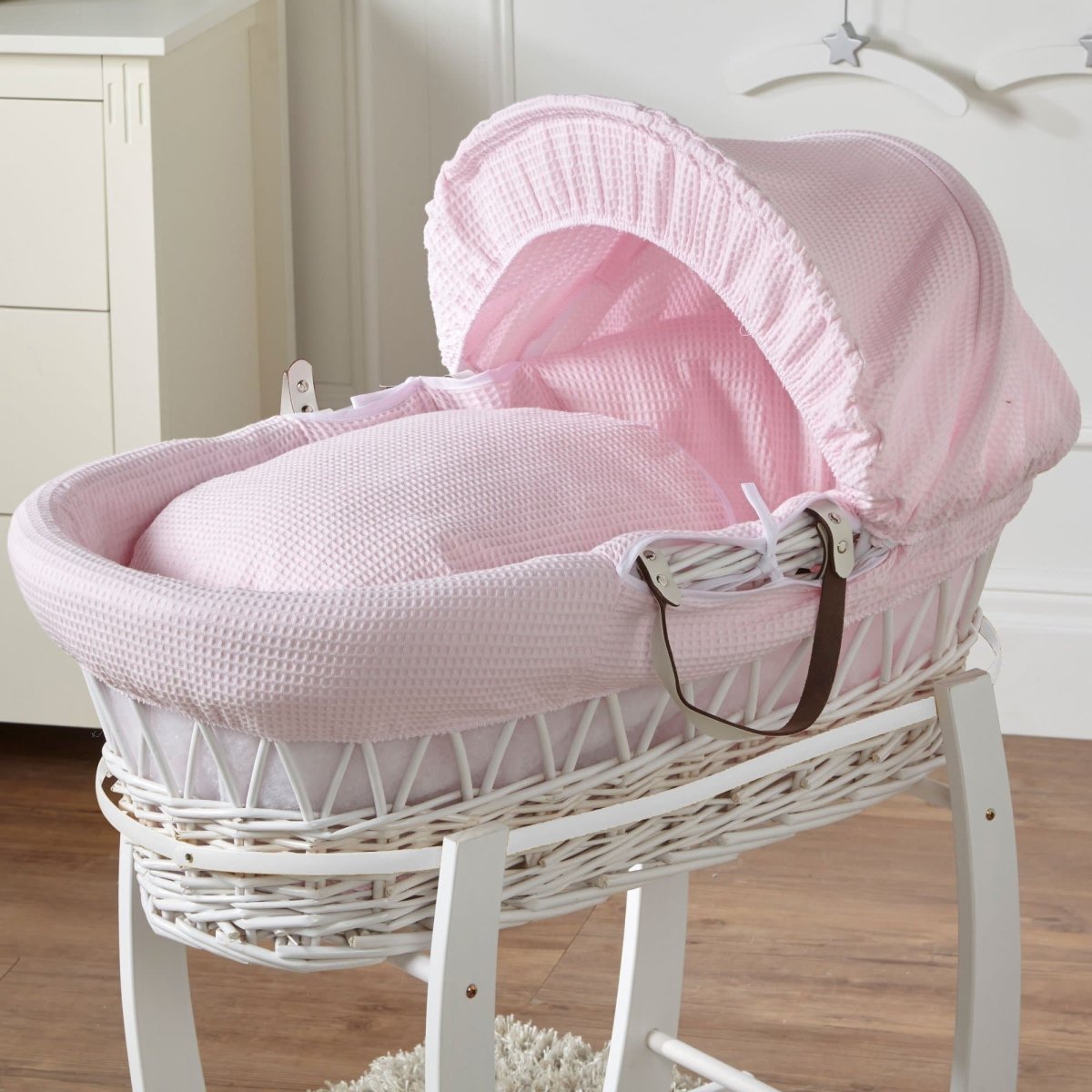 Wicker Moses Basket-No stand included.